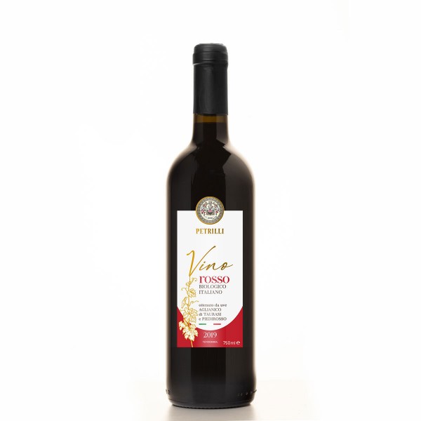 Vino rosso biologico 2019 bottiglia 0.75